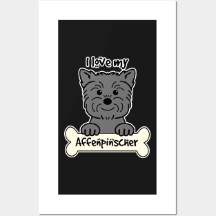 I Love My Affenpinscher Posters and Art